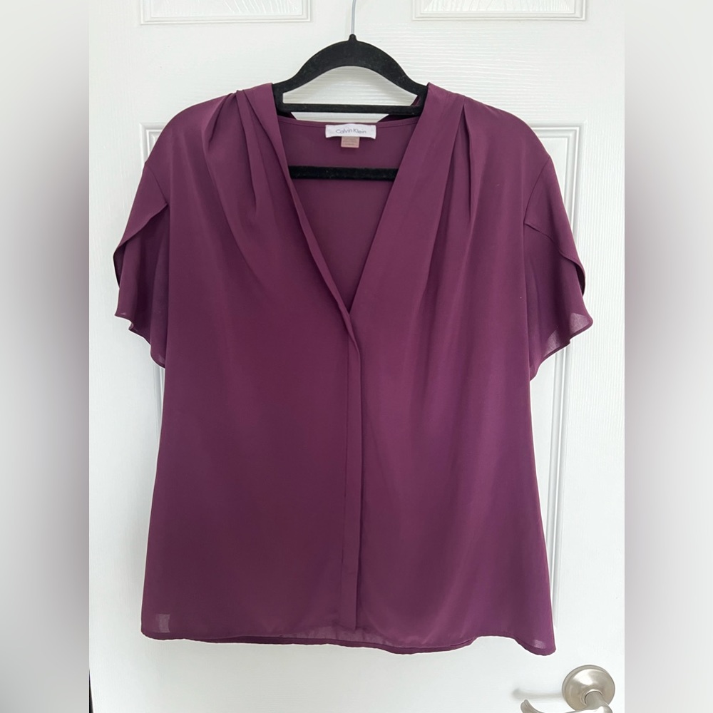 Purple Calvin Klein Blouse